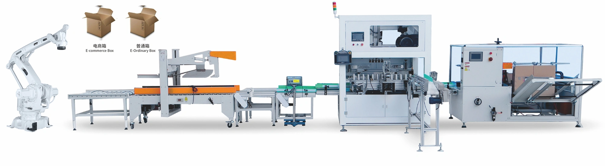 Linea di Cartonizzazione e Pallettizzazione